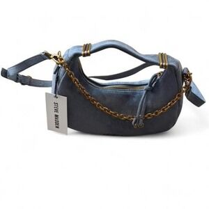 Steve Madden Blue Faux Suede Hobo‎ Bag